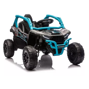 LEAN CARS Kawasaki JS330 24V 5Ah Carro a Bateria Preto e Azul