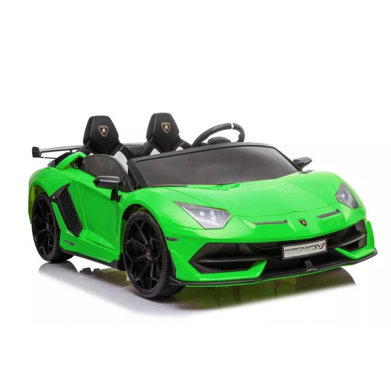LEAN CARS Lamborghini Aventador SX2028 carro elétrico para criança, verde