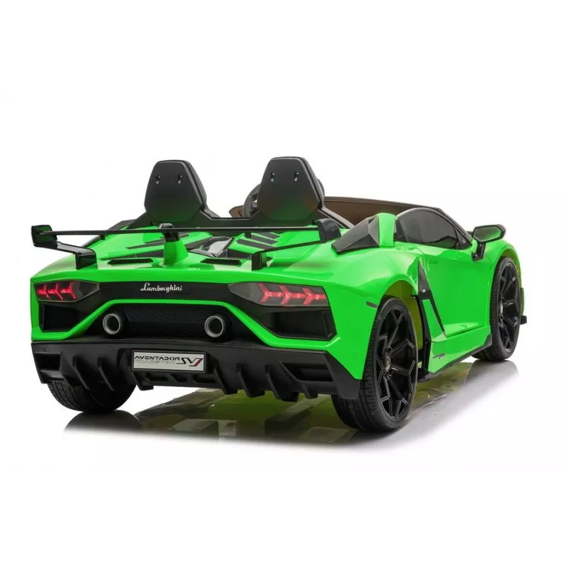 LEAN CARS Lamborghini Aventador SX2028 carro elétrico para criança, verde