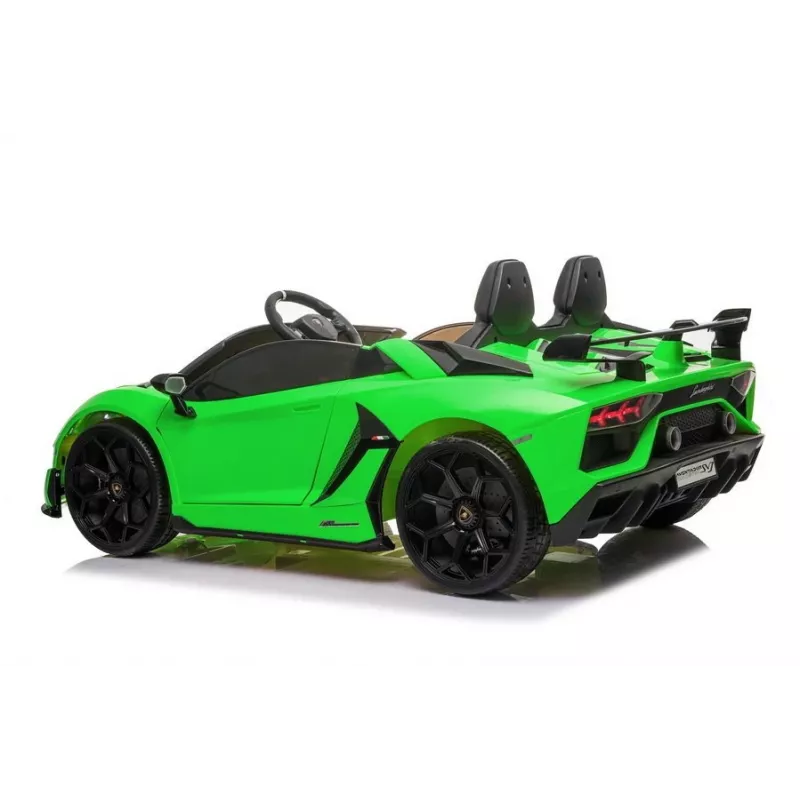 LEAN CARS Lamborghini Aventador SX2028 carro elétrico para criança, verde