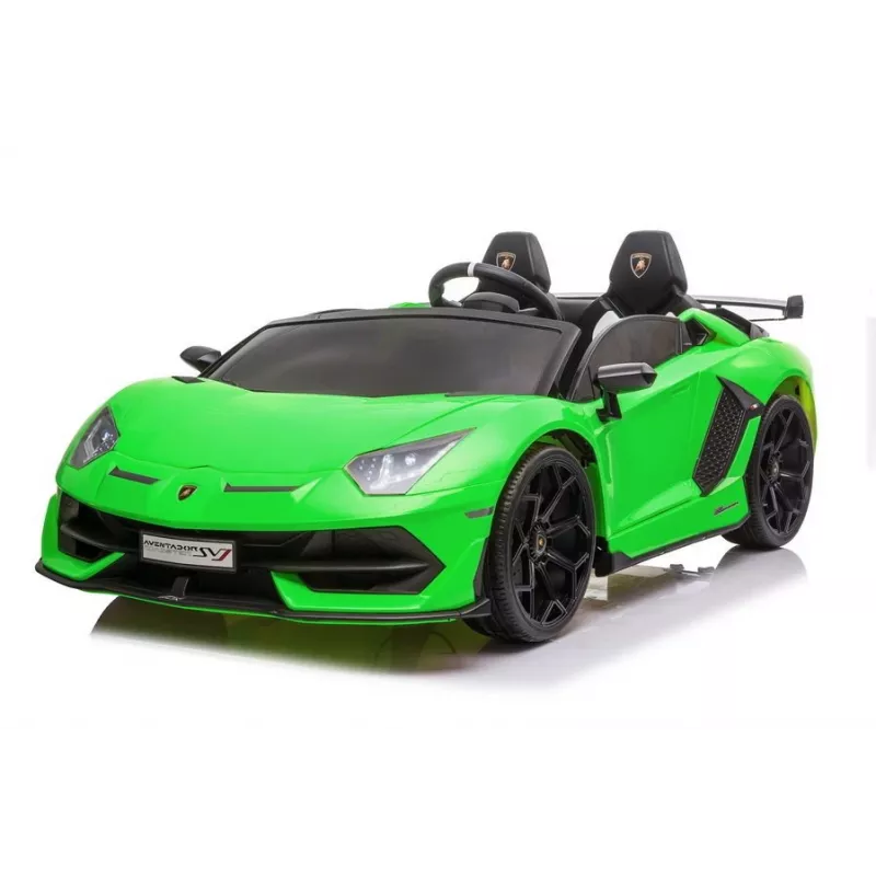 LEAN CARS Lamborghini Aventador SX2028 carro elétrico para criança, verde