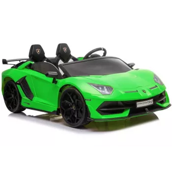LEAN CARS Lamborghini Aventador SX2028 carro elétrico para criança, verde