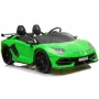LEAN CARS Lamborghini Aventador SX2028 carro elétrico para criança, verde