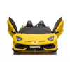 LEAN CARS Lamborghini Aventador SX2028 carro elétrico para criança, amarelo
