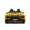 LEAN CARS Lamborghini Aventador SX2028 carro elétrico para criança, amarelo