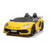 LEAN CARS Lamborghini Aventador SX2028 carro elétrico para criança, amarelo