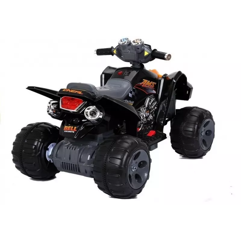 LEAN CARS Quad Médio Preto - Veículo elétrico para criança