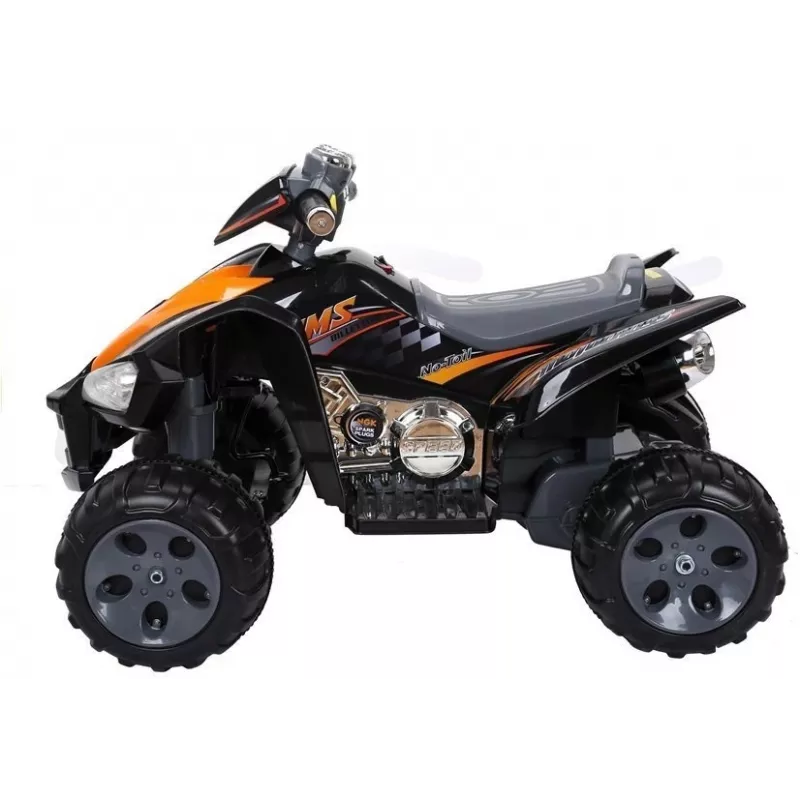 LEAN CARS Quad Médio Preto - Veículo elétrico para criança