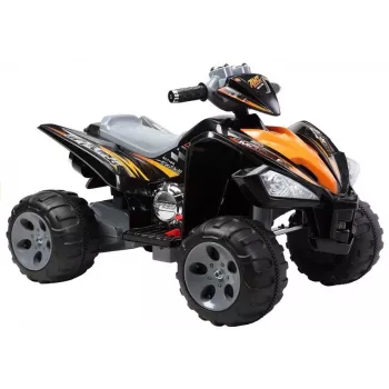 LEAN CARS Quad Médio Preto - Veículo elétrico para criança