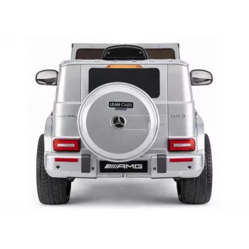 LEAN CARS Carro a bateria Mercedes AMG G 63 prateado pintado