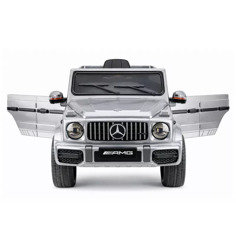 LEAN CARS Carro a bateria Mercedes AMG G 63 prateado pintado