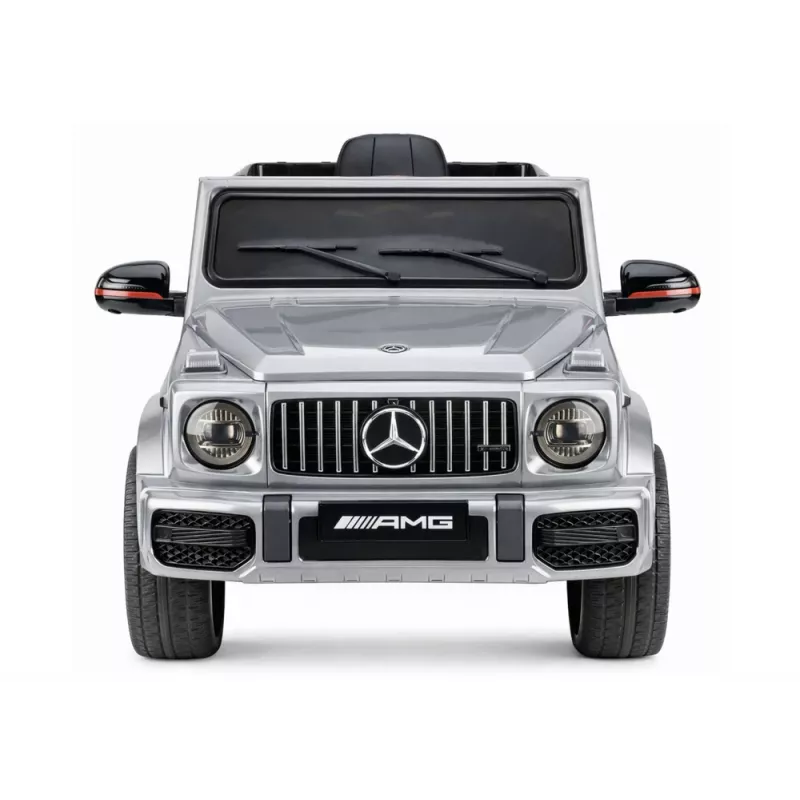 LEAN CARS Carro a bateria Mercedes AMG G 63 prateado pintado