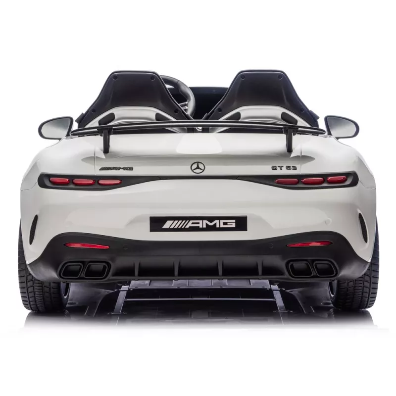 Veículo de passeio a bateria LEAN CARS Mercedes-AMG GT63 24V branco