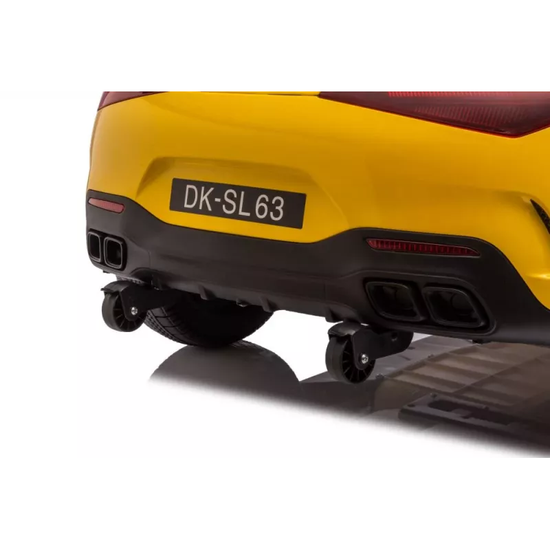 LEAN CARS Carro a bateria Mercedes AMG SL63, amarelo pintado