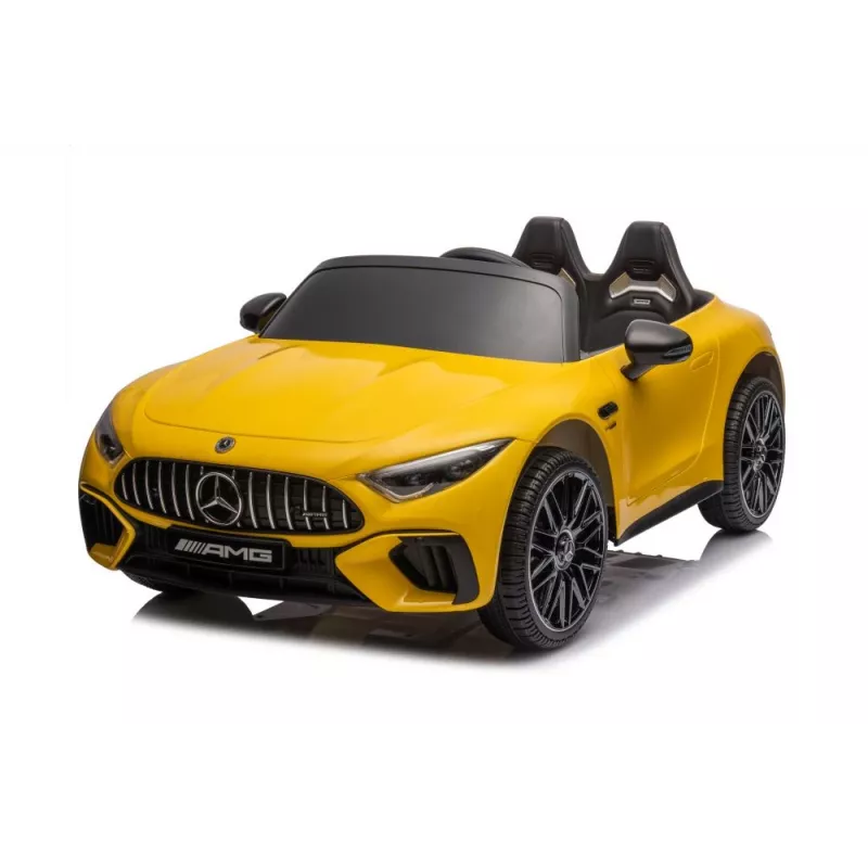 LEAN CARS Carro a bateria Mercedes AMG SL63, amarelo pintado