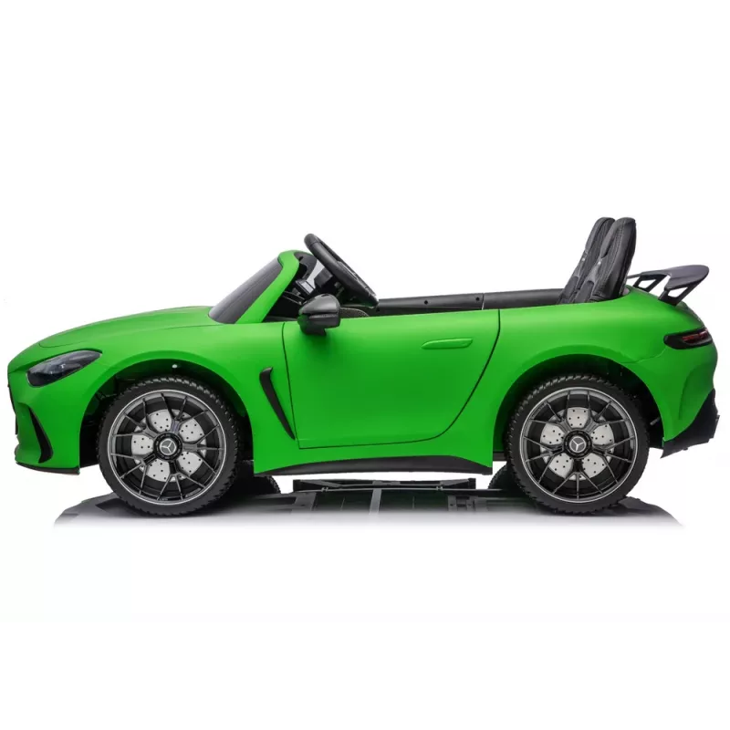 LEAN CARS Carro a bateria Mercedes GT63 AMG DKGT63 24V motor silencioso verde mate