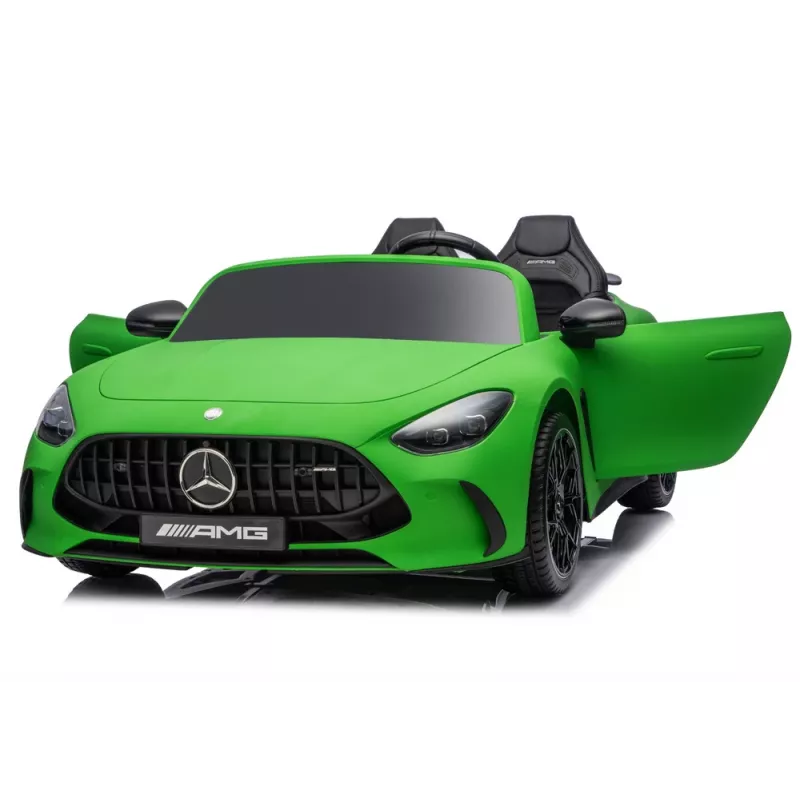 LEAN CARS Carro a bateria Mercedes GT63 AMG DKGT63 24V motor silencioso verde mate