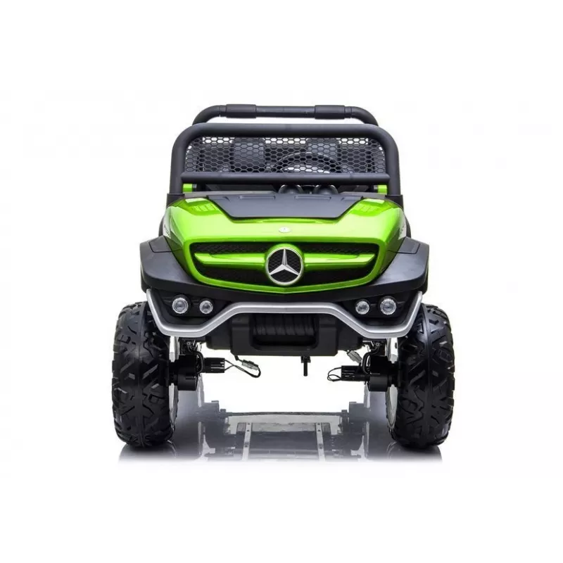 LEAN CARS Mercedes Unimog 12V carro elétrico para criança verde