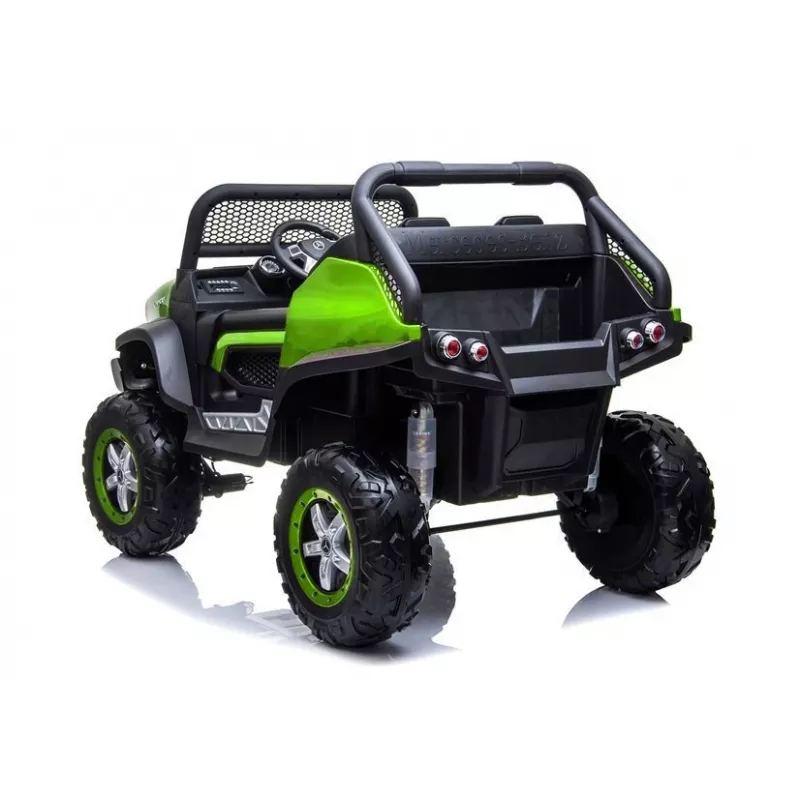 LEAN CARS Mercedes Unimog 12V carro elétrico para criança verde