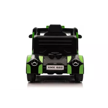 LEAN CARS Mercedes XMX622 Camião a Bateria, Luzes LED, Função Piloto, Verde