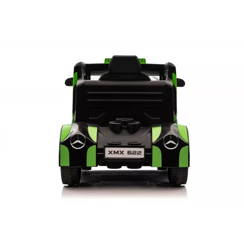 LEAN CARS Mercedes XMX622 Camião a Bateria, Luzes LED, Função Piloto, Verde