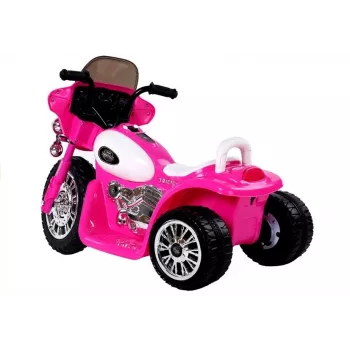 LEAN CARS Mota Elétrica a Bateria Rosa JT568 para Crianças com Luzes LED