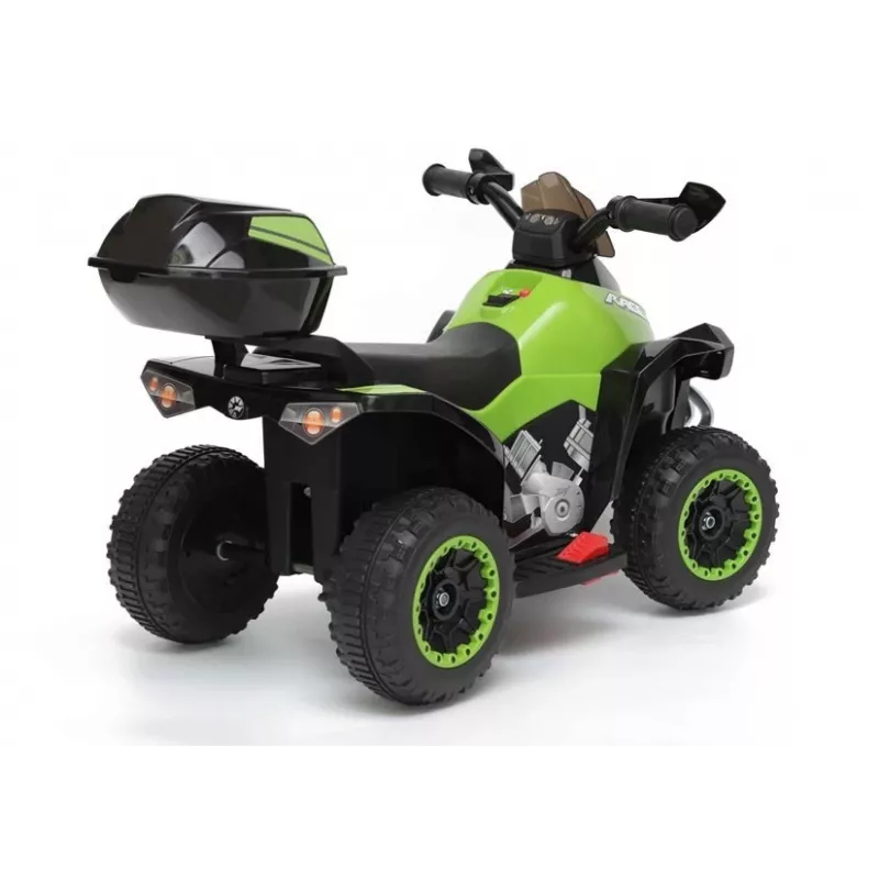 LEAN CARS Q Quad Elétrico GTS1188-A Verde Luzes LED Música Caixa de Arrumação