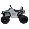 LEAN CARS Quad BDM0906 Veículo Elétrico para Crianças com Pneus de Ar, Luzes LED, MP3, Branco
