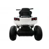 LEAN CARS Quad BDM0906 Veículo Elétrico para Crianças com Pneus de Ar, Luzes LED, MP3, Branco