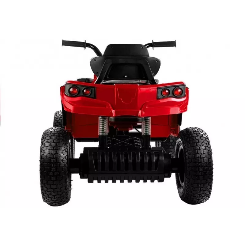 LEAN CARS Quad BDM0906 Veículo Elétrico para Crianças com Pneus de Ar, Luzes LED, MP3 - Vermelho