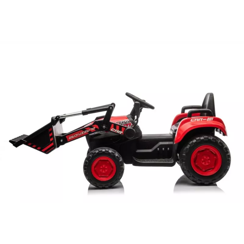 LEAN CARS Trator recarregável com balde BW-X002A vermelho