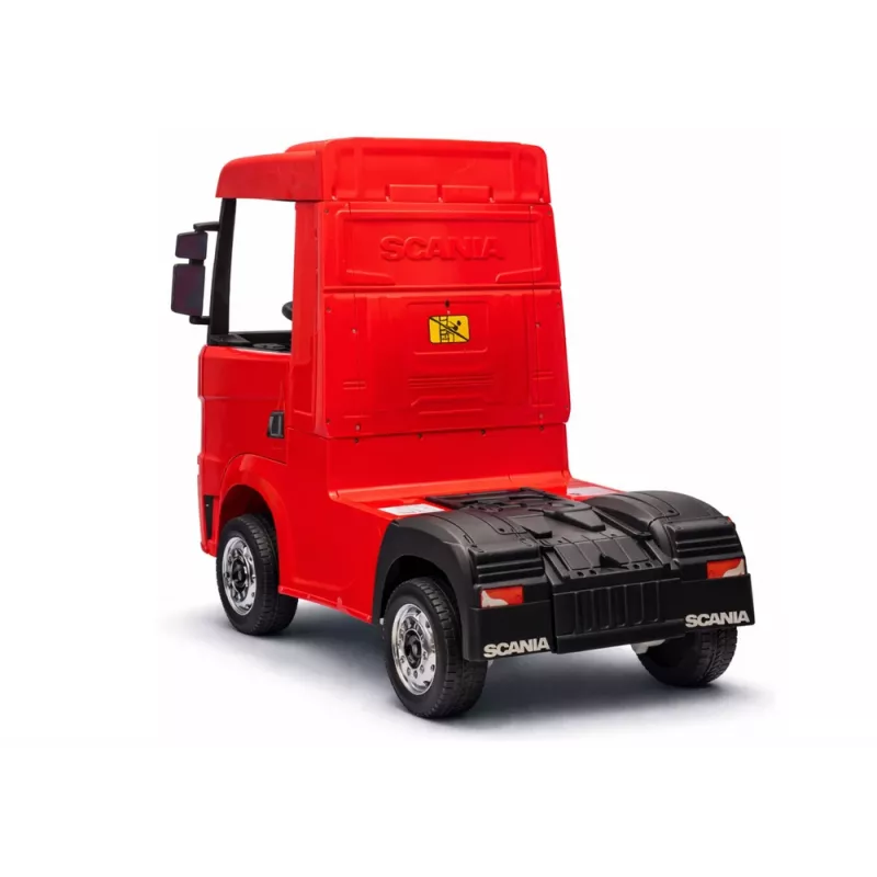 Carro elétrico para crianças LEAN CARS Scania 500R HL698 12V 4x4 vermelho pintado com comando