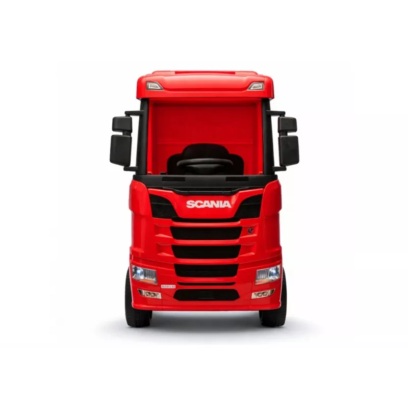 Carro elétrico para crianças LEAN CARS Scania 500R HL698 12V 4x4 vermelho pintado com comando