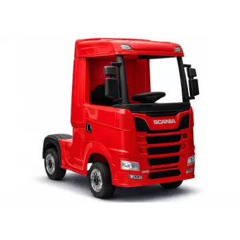 Carro elétrico para crianças LEAN CARS Scania 500R HL698 12V 4x4 vermelho pintado com comando