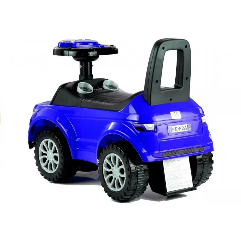 LEAN CARS Carrinho de empurrar para crianças 613W azul som luz