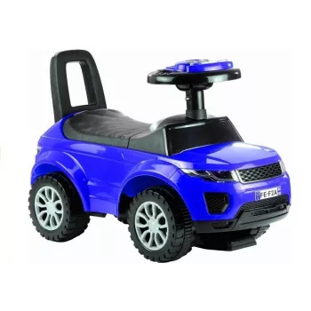 LEAN CARS Carrinho de empurrar para crianças 613W azul som luz