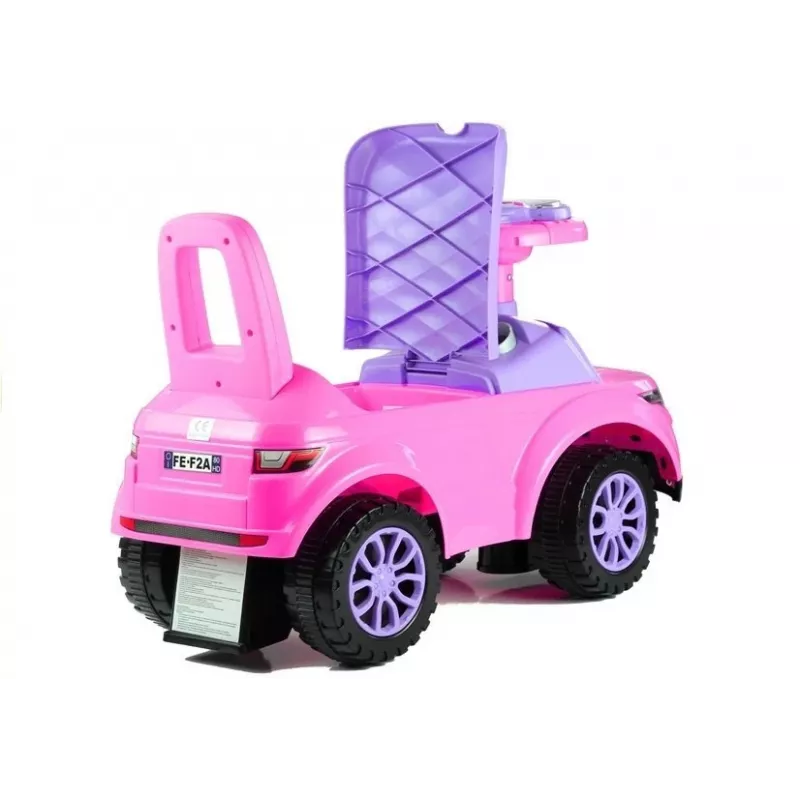 LEAN CARS Veículo de passeio para crianças 613W rosa com som e luz