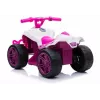 LEAN CARS TR1805 Quad Elétrico para Montar Branco-Rosa
