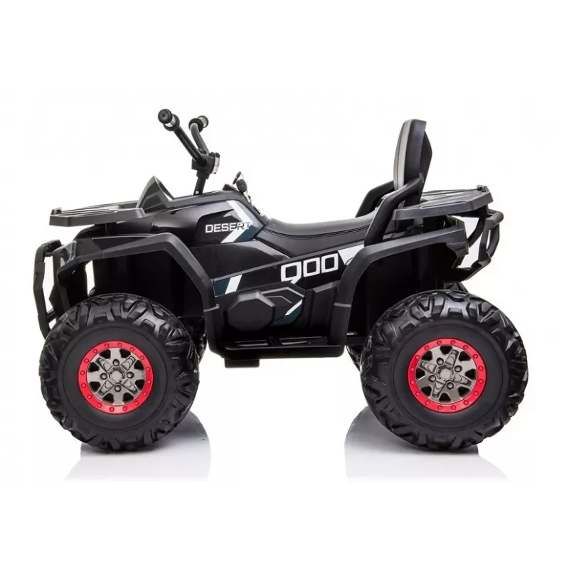 LEAN CARS XMX607 Quad Elétrico para Crianças com Luzes LED e MP3 - Preto
