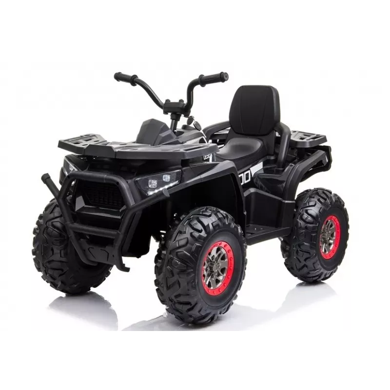 LEAN CARS XMX607 Quad Elétrico para Crianças com Luzes LED e MP3 - Preto