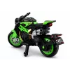 LEAN CARS XW-07 Mota a Bateria com Rodas LED Iluminadas Verde