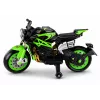 LEAN CARS XW-07 Mota a Bateria com Rodas LED Iluminadas Verde