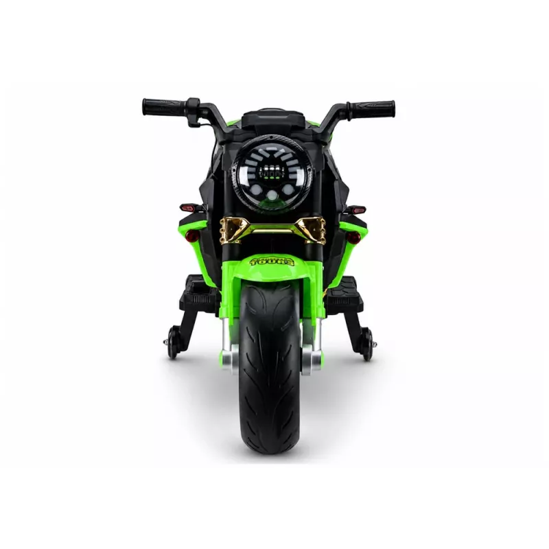 LEAN CARS XW-07 Mota a Bateria com Rodas LED Iluminadas Verde
