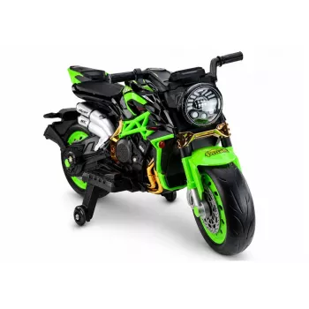 LEAN CARS XW-07 Mota a Bateria com Rodas LED Iluminadas Verde