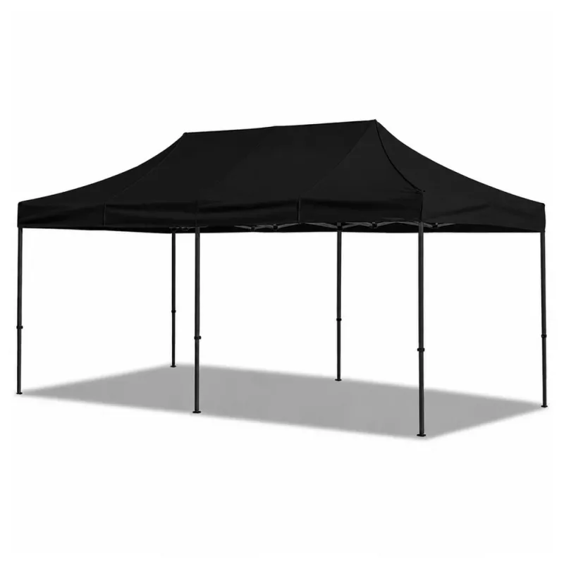 Tenda de jardim LEAN Express para catering pavilhão comercial preta 3x6 m