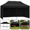 Tenda de jardim LEAN Express para catering pavilhão comercial preta 3x6 m