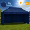 Tenda de jardim LEAN Express para catering pavilhão comercial azul-marinho 3x6 m