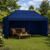 Tenda de jardim LEAN Express para catering pavilhão comercial azul-marinho 3x6 m
