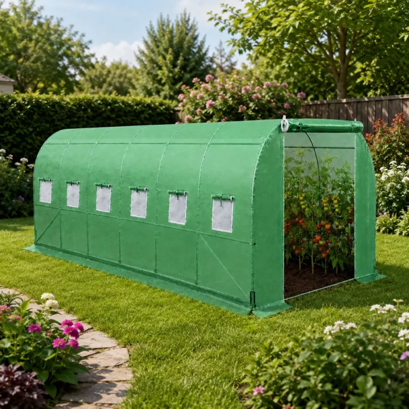 Túnel de plástico para estufa LEAN Garden PRO estrutura 25MM 10x4x2M 40M²