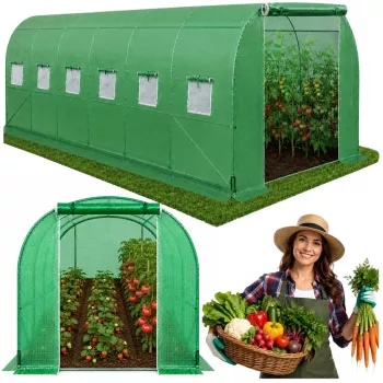 Túnel de plástico para estufa LEAN Garden PRO estrutura 25MM 10x4x2M 40M²